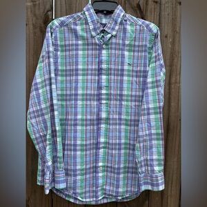 Men’s Medium Vineyard Vines Multicolor Plaid Button-Down Shirt